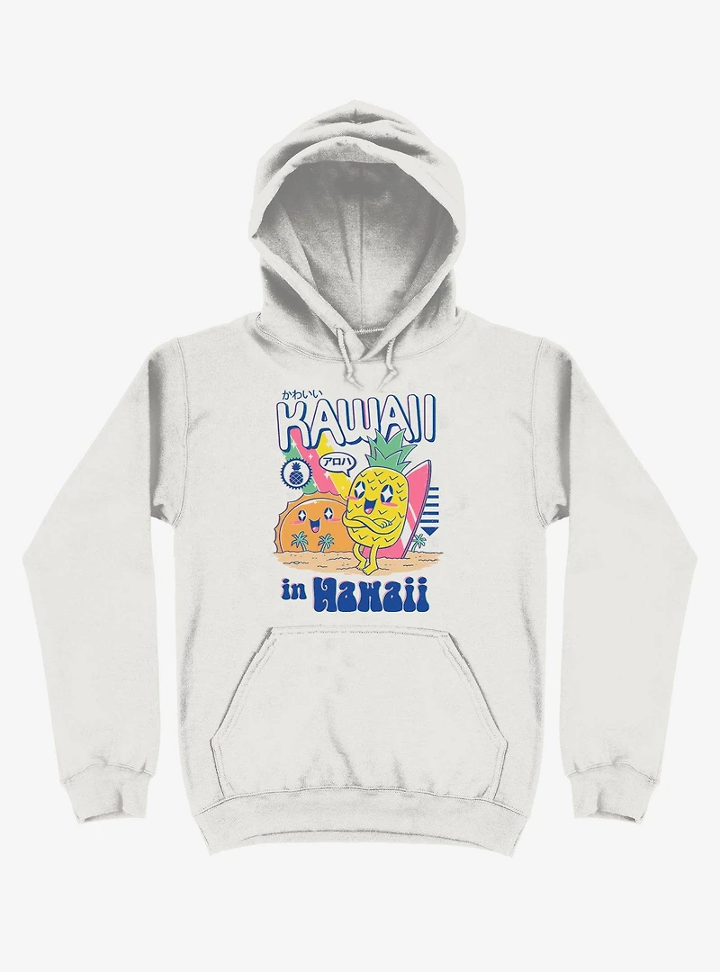 Kawaii Hawaii White Hoodie