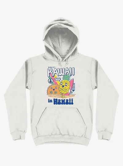 Kawaii Hawaii White Hoodie