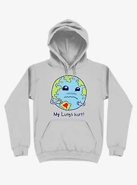 Lungs Of Earth Silver Hoodie