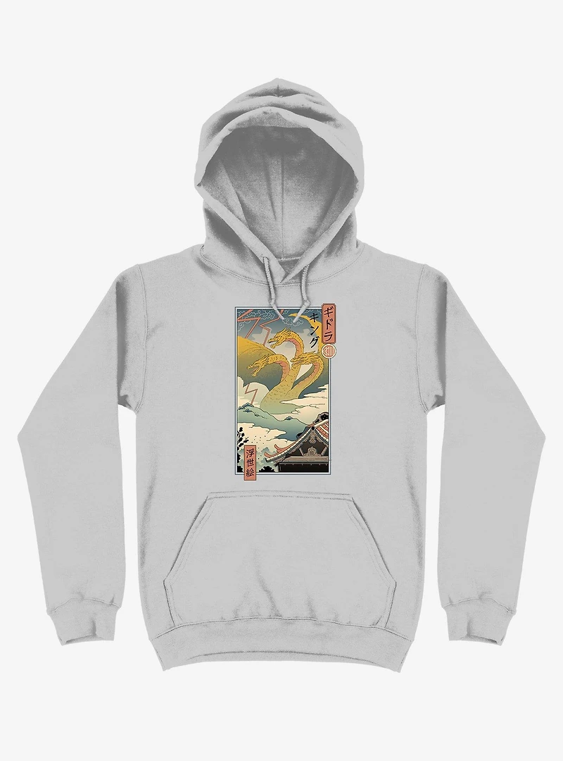 Monster Zero Ukiyo-e Silver Hoodie