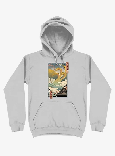 Monster Zero Ukiyo-e Silver Hoodie