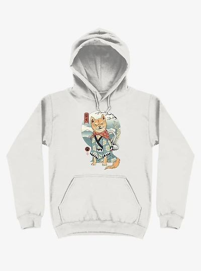 Shiba Inu White Hoodie