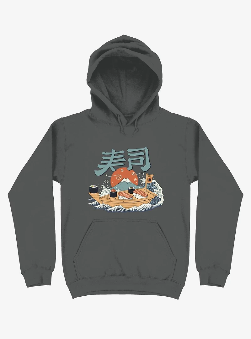 Sushi Pop Boat Asphalt Grey Hoodie
