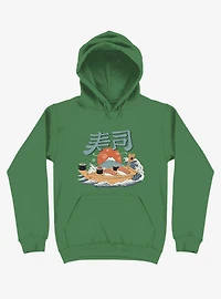Sushi Pop Boat Kelly Green Hoodie