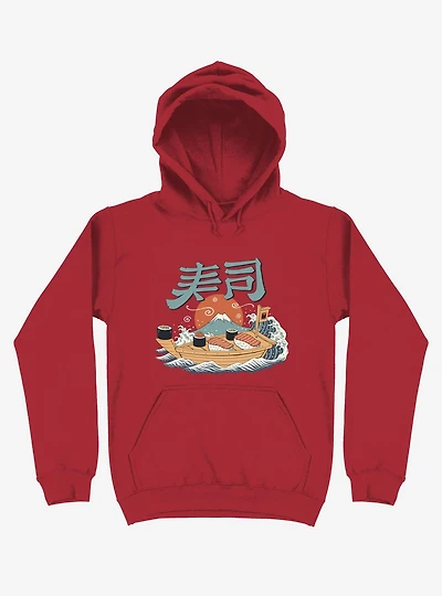 Sushi Pop Boat Red Hoodie