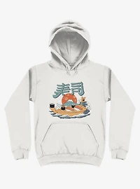 Sushi Pop Boat White Hoodie