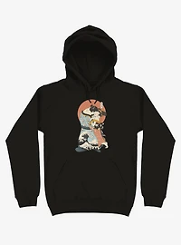 The Kiss Ukiyo-e Black Hoodie