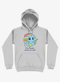 You People Make Me Sick! Earth Silver Hoodie