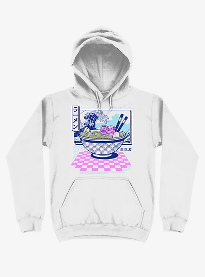 Vaporwave Ramen White Hoodie