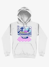 Vaporwave Ramen White Hoodie