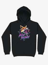 Fox Yeah! Black Hoodie