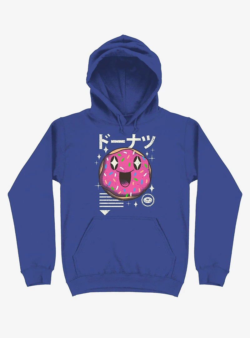Kawaii Donut Royal Blue Hoodie