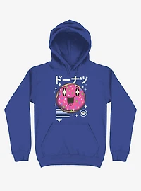 Kawaii Donut Royal Blue Hoodie