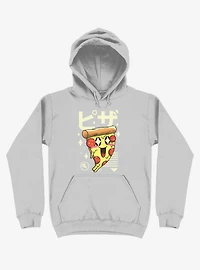 Kawaii Pizza Silver Hoodie