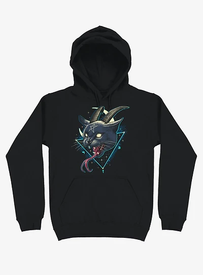 Rad Devil Cat Black Hoodie