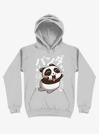 Kawaii Panda Silver Hoodie