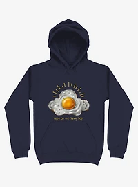 Sunny Side Navy Blue Hoodie