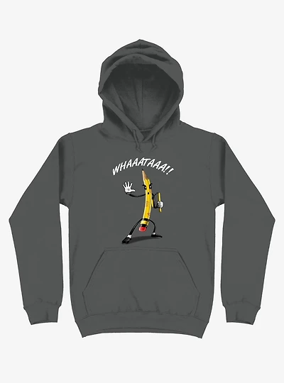 Whaaataaa!! Pencil Asphalt Grey Hoodie