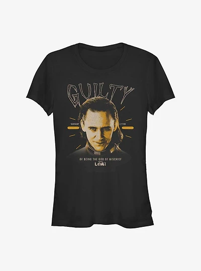 Marvel Loki Charged Guilty Girls T-Shirt
