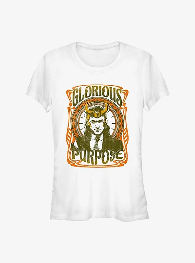 Marvel Loki Retro Glorious Purpose Girls T-Shirt