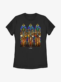 Marvel Loki Protect And Preserve Stained Glass Womens T-Shirt
