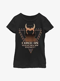 Marvel Loki Mischievious Campaign Youth Girls T-Shirt