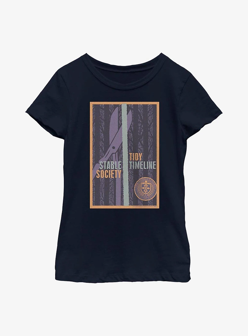 Marvel Loki Tidy Timeline Youth Girls T-Shirt