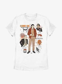 Marvel Loki Textbook Example Womens T-Shirt