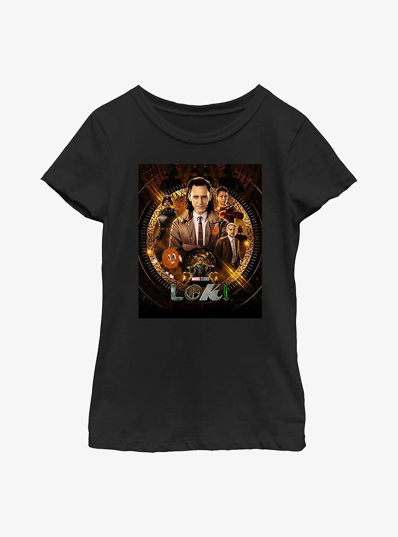 Marvel Loki Poster Youth Girls T-Shirt