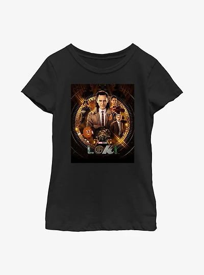 Marvel Loki Poster Youth Girls T-Shirt