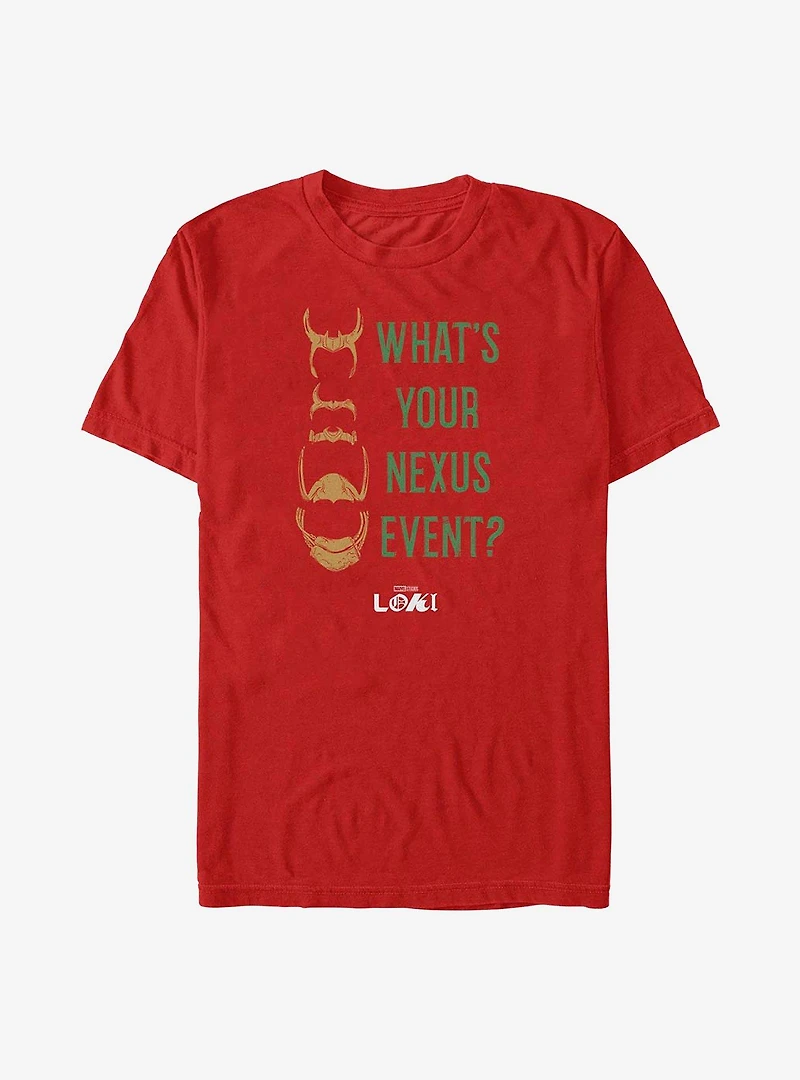 Marvel Loki What's Your Nexus Event? T-Shirt