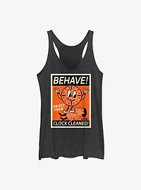 Marvel Loki Behave! Or Get Your Clock Cleaned! Girls Tank