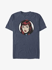 Marvel Black Widow Cartoon Head T-Shirt