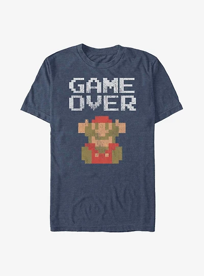 Nintendo Mario Game Over Pixels T-Shirt