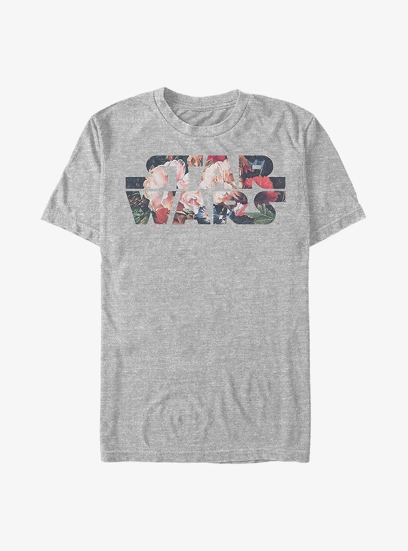 Star Wars Antique Flowers Logo T-Shirt