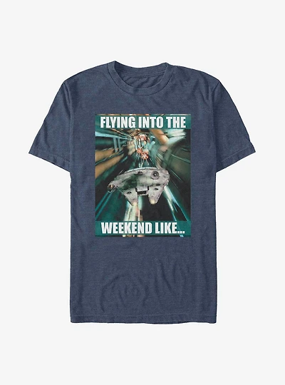 Star Wars Flying Into The Weekend T-Shirt