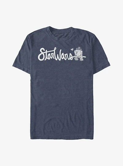 Star Wars Cursive R2-D2 T-Shirt