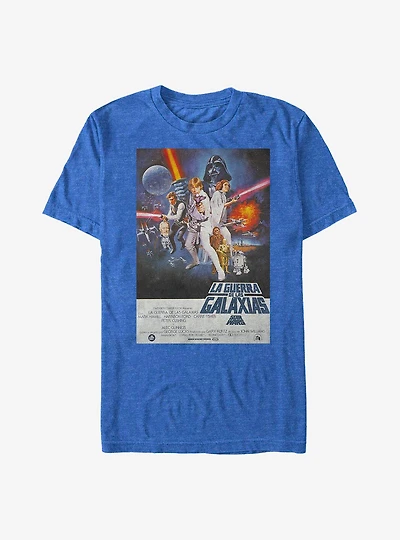 Star Wars Episode IV A New Hope La Guerra De Las Galaxias Poster T-Shirt