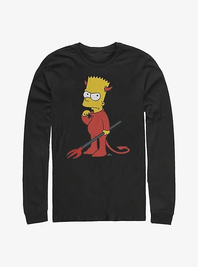 The Simpsons Devil Bart Long-Sleeve T-Shirt