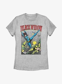 Marvel Black Widow Kick That Gun Womens T-Shirt