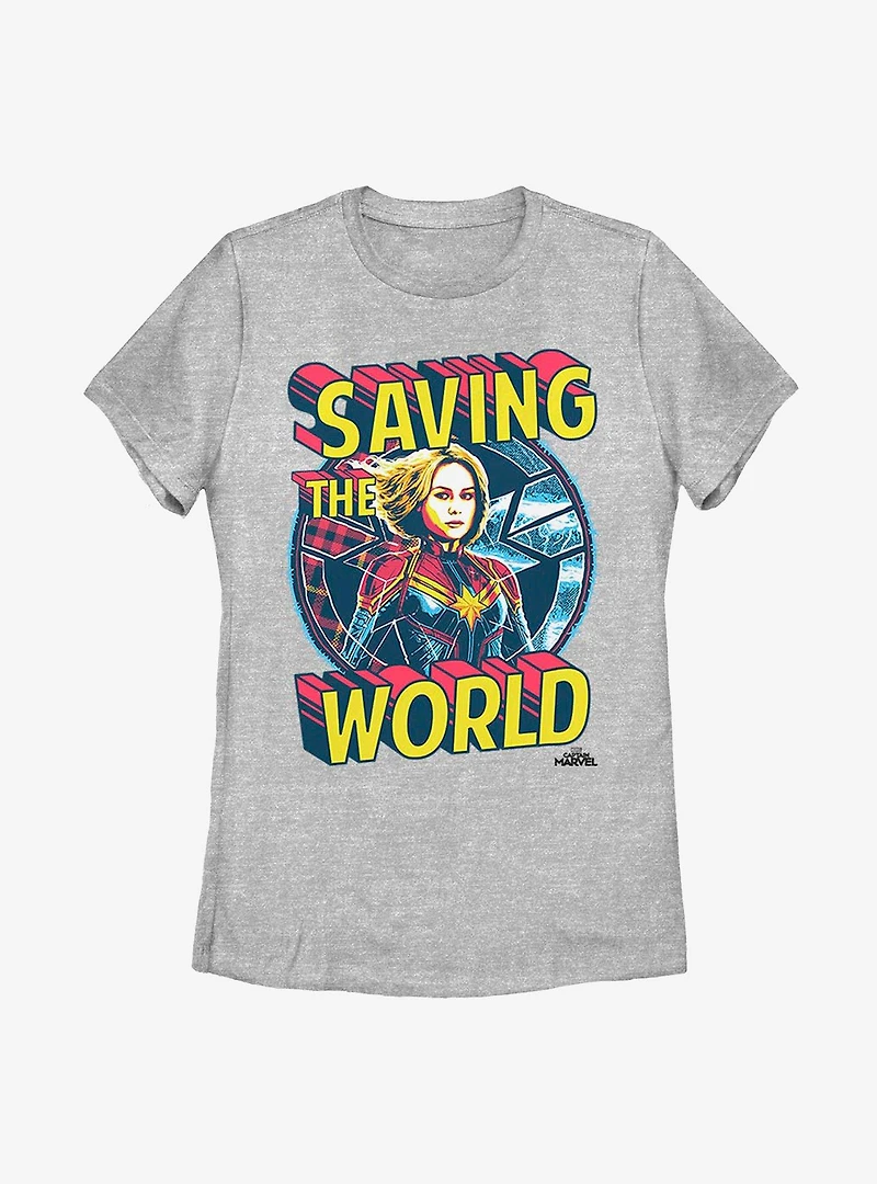 Marvel Captain Save Me Womens T-Shirt