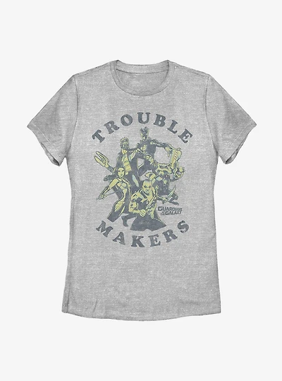 Marvel Guardians Of The Galaxy Trouble Makers Womens T-Shirt
