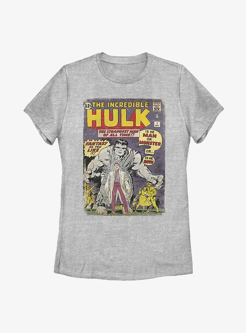 Marvel Hulk Comic Cover Womens T-Shirt