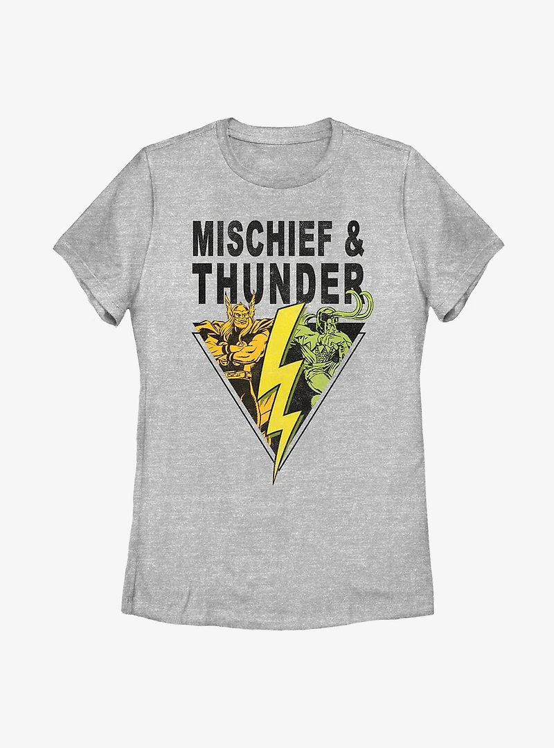Marvel Thor Loki Cards Womens T-Shirt