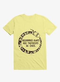 Beginnings Always Hide Themselves Ends Snake T-Shirt