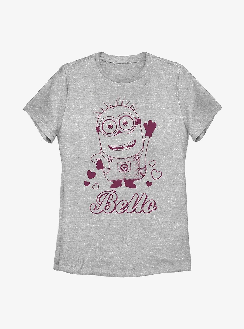 Minions Hello Bello Womens T-Shirt
