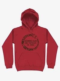 Beginnings Always Hide Themselves Ends Snake Hoodie