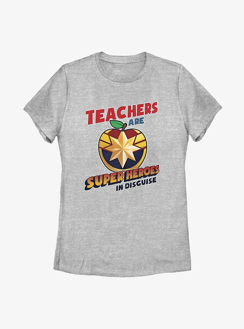 Marvel Captain Teacher Hero Womens T-Shirt