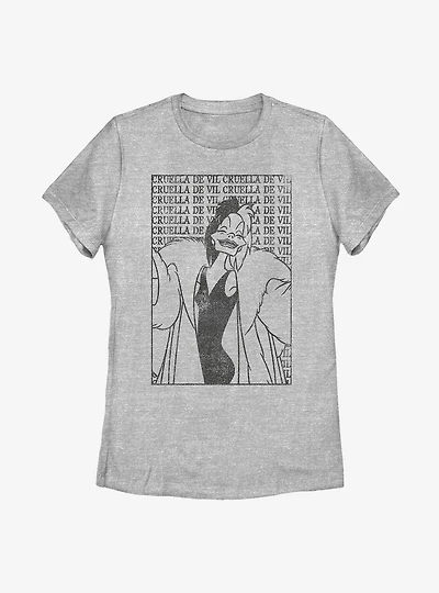 Disney Cruella De Vil Womens T-Shirt