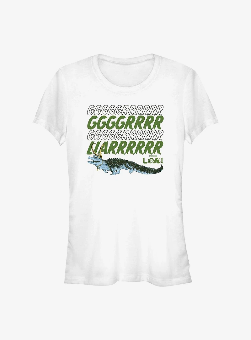 Marvel Loki Grrr Liar Alligator Girls T-Shirt